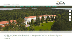 Desktop Screenshot of hotel-am-burgholz.de